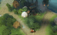 an aerial view of a video game with the name swampdevil on the top left