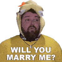 Will You Marry Me Brian Hull Sticker - Will You Marry Me Brian Hull Are You Willing To Marry Me Stickers