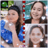 a collage of three women with the name martaskin on the top