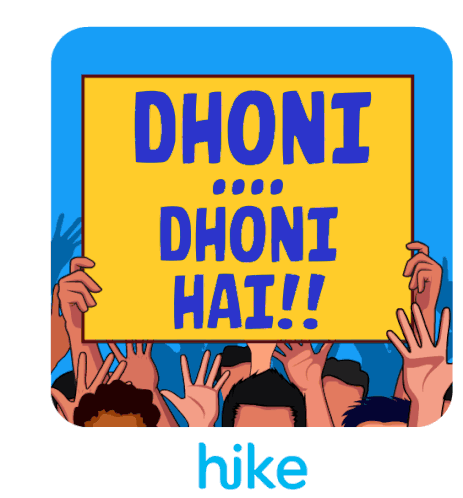 Dhoni Dhoni Hai Dhoni Sticker - Dhoni Dhoni Hai Dhoni Dhoni Hai Stickers