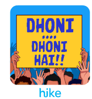 Dhoni Dhoni Hai Dhoni Sticker