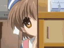 Anime Hide GIF - Anime Hide Cute GIFs