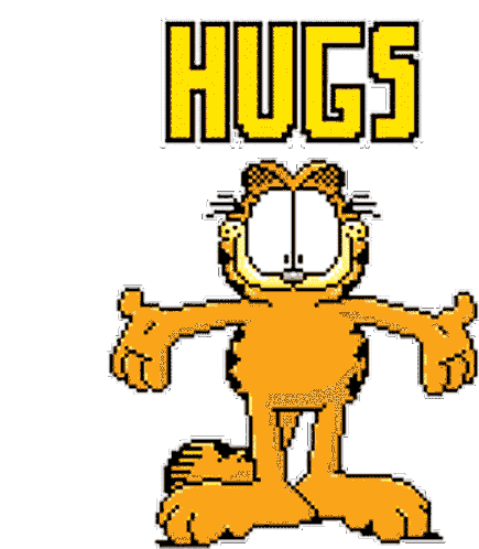 Garfield Garfield Hugs Sticker - Garfield Garfield Hugs Hugs Stickers
