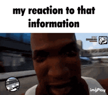 My Reaction To That Information Gta San Andreas - The Definitive Edition GIF