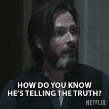 How Do You Know Hes Telling The Truth Eyk Larsen GIF - How Do You Know Hes Telling The Truth Eyk Larsen 1899 GIFs