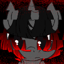 a computer generated image of a red and black background