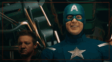 Captain America Hawkeye GIF - Captain America Hawkeye Smiling GIFs