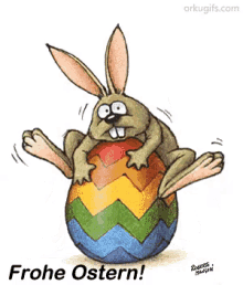 Der Hase Springt - Ostern GIF - Hase Osterhase Frohe Ostern GIFs