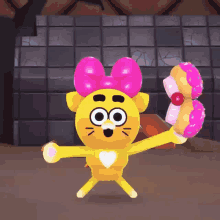 Battle Kitty Cupcake GIF - Battle Kitty Cupcake Bow GIFs