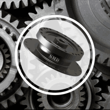 a smd product is surrounded by gears