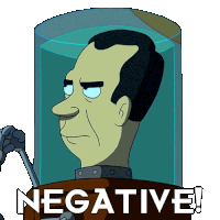 Negative Richard Nixon'S Head Sticker - Negative Richard Nixon'S Head Billy West Stickers