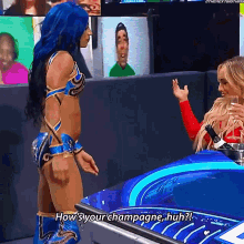 Sasha Banks Carmella GIF - Sasha Banks Carmella Hows Your GIFs
