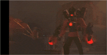a blurred image of a person holding a gun in a video game