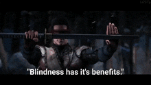 Blindness Has Its Benefits Kenshi GIF - Blindness Has Its Benefits Kenshi Mortal Kombat X GIFs