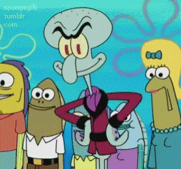 Spongebob Squarepants Squidward Tentacle GIF