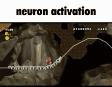 neuron activation bonecoaster spinecoaster newer super mario bros wii newer wii
