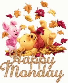 Monday Greetings Pooh GIF - Monday Greetings Pooh Piglet GIFs