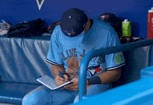 Toronto Blue Jays Cam Eden GIF - Toronto Blue Jays Cam Eden Writing GIFs