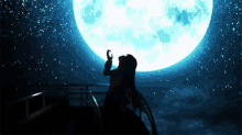 homura homura akemi madoka magica under the moon