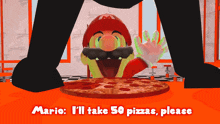 Smg4 Mario GIF - Smg4 Mario Ill Take 50 Pizzas Please GIFs