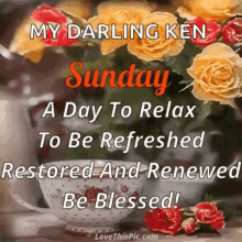 Sunday Blessings GIF - Sunday Blessings My Darling Ken GIFs