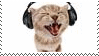 Cat Headphones Sticker