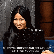 Nicki Minaj Laughing GIF