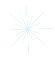 a drawing of a snowflake with blue lines coming out of it