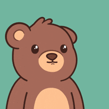 a cartoon drawing of a pink teddy bear