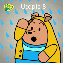 Pants Bear Utopia GIF - Pants Bear Utopia Rain GIFs