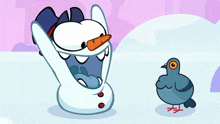 Hugging Snow Nom GIF - Hugging Snow Nom Pigeon GIFs