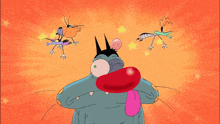 Oggy Oggy And The Cockroaches GIF - Oggy Oggy And The Cockroaches Dizzy GIFs