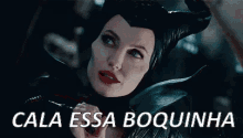 Malévola Calaboca Angelinajolie Meuanjo GIF - Maleficent Shut Up Angelina Jolie GIFs