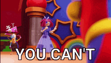a cartoon scene with the words " you can 't " at the bottom