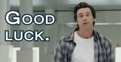 Jim Carrey Good Luck GIF - Bruce Almighty Good Luck Best Of Luck - Discover  & Share GIFs