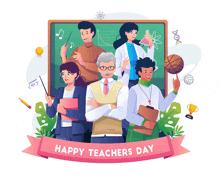 Happy Teachers Day Teacher'S Day GIF - Happy Teachers Day Teacher'S Day Greetings GIFs
