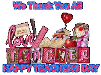 Happy Teachers Day Sticker - Happy Teachers Day Stickers