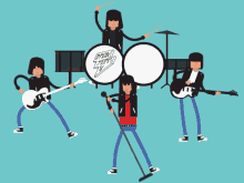Rock And Roll Ramones GIF - Rock And Roll Ramones Instruments GIFs