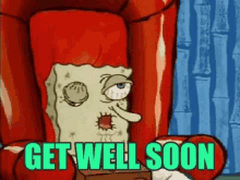 Get Well Soon Spongebob GIF
