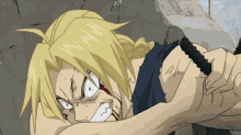 a cartoon character with a very angry face is laying on the ground