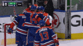 Edmonton Oilers Stuart Skinner GIF - Edmonton Oilers Stuart Skinner Hug GIFs