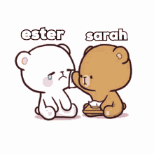 cute bear couple sarah ester