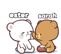 Cute Bear Sticker - Cute Bear Couple Stickers
