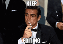 Keep Editing Sean Connery GIF - Keep Editing Sean Connery Cigarette GIFs