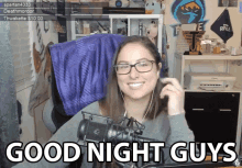 Good Night Guys Lauren Laracuente GIF - Good Night Guys Lauren Laracuente Glitterxplosion GIFs