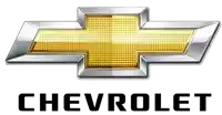 a silver and gold chevrolet logo with the word chevrolet beneath it