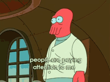 Hoera, People Are Paying Attention To Me GIF - Futurama Zoidberg Happy GIFs