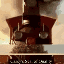 caseys seal of quality2 casey junior trains steam locomotive