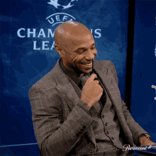 Smiling Thierry Henry GIF - Smiling Thierry Henry Champions League GIFs