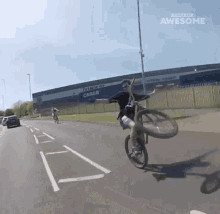 bike biking fall over lose hold lose balance